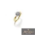 PIERŚCIONEK ZŁOTY Z CYRKONIAMI