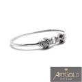 BRANSOLETKA  PANTERA Z KAMIENIAMI  TYPU BANGLE