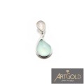 WISIOREK SREBRNY AGAT AQUA + KWARC